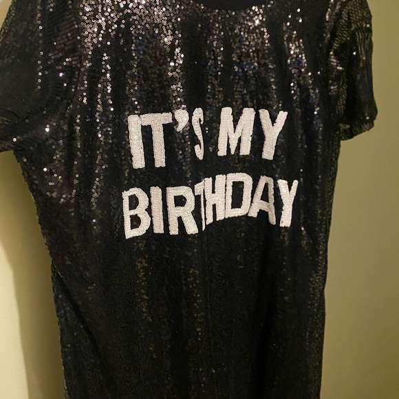 Ashley Stewart Black Sequin Top - Picture 1 of 2